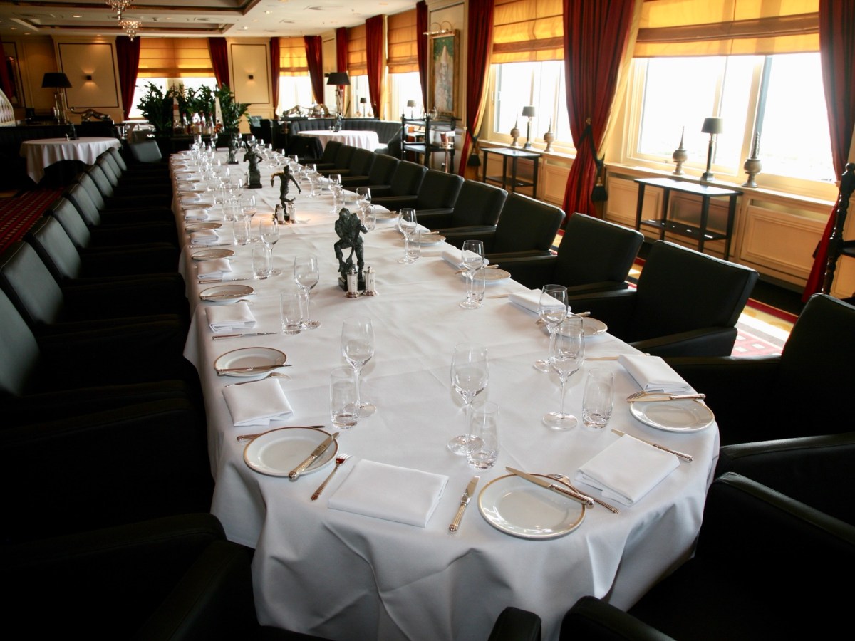 De achterkant van de&nbsp;bordesfoto